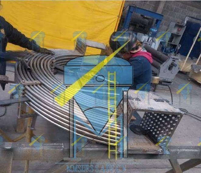 Instalación de serpentín T.316 en planta industrial